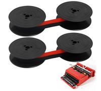 2 Pezzi GR4 Nastro Compatibile con Macchina da Scrivere Olivetti, Nastri per Macchina da Scrivere in Nylon Resistente, 7 Metri, Nero e Rosso, Bicolore