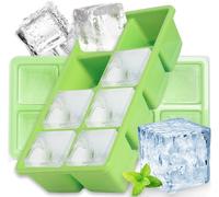 2 Pezzi Grande Ghiaccio Stampo, Furnsii XXL Stampo Cubetti Ghiaccio Silicone Con Coperchio, Senza BPA - Per Whisky, Cocktail, Cioccolato, Alimenti Per Bambini
