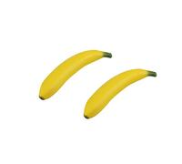 2 Pezzi Grandi Banane Artificiali Decorativi Finte Frutta Simulazione Banane Gialle per Casa Cucina Decorazione Giardino Casa Accessori Portatile e Utile