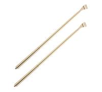 2 Pezzi Grattaschiena Manuale in Rame, Bastone lungo 18 Pollici | Portatile, Bastoncino Rotondo dal Gusto Vintage, per Casa e Viaggio, Oro Elegante, Uomo e Donna