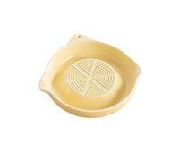 2 pezzi grattugia for zenzero, aglio, cipolla, formaggio, limone, smerigliatrice a mano, schiacciapatate, porcellana portatile, carota, macinazione, utensile da cucina Per Cucina(Yellow)