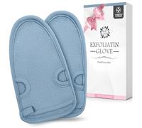 2 Pezzi Guanto Esfoliante Corpo,Exfoliating gloves,Guanto scrub corpo,Exfoliating Scrub Gloves,Guanti Esfolianti per Avere la Pelle Liscia,Guanto per Esfoliazione Della e Pulizia(Grigio)