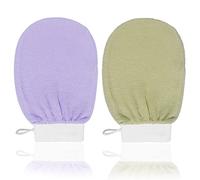 2 Pezzi Guanto Esfoliante Guanto di Crine Esfoliante Guanto Esfoliante per Body Scrub Guanto Esfoliante Corpo per Tutti i Tipi di Pelle e Migliorare la Circolazione Sanguigna