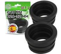 2 Pezzi Guarnizione Sifone Ø 40/26-32 mm Manicotto in Gomma per Tubo - Garanzia di 5 Anni - ONIX TECH