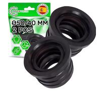 2 Pezzi Guarnizione Sifone Ø 50/40 mm Manicotto in Gomma per Tubo - Garanzia di 5 Anni - ONIX TECH