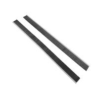2 Pezzi Guarnizione Sotto Porta a Spazzola 50cm, Nero | Setole Flessibili, Plastica e Ferro, per Interno su Pavimento e Battente, Blocco Polvere e Piccoli Animali
