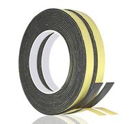 2 Pezzi Guarnizioni Adesive 10m x 15mm x 2mm, Nastro Schiuma adesiva, Guarnizione Isolante per Porte e Finestre, Striscia Antipioggia, Antirumore per Cucina e Climatizzazione, spugna adesiva paracolpi