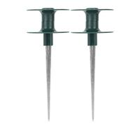 2 Pezzi Guida al Tubo Picchi, Guida per Tubi dell'Acqua in Lega di Zinco ABS Guida per Tubo del Tubo da Giardino per Giardino Prato, 24,7x9,5 cm
