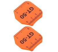 2 Pezzi Guida Magnetica Multifunzione per Cucire con Scala, Arancia | Allineamento Multiangolo, Base Magnetica Integrata, ABS e Magnete, per Cuciture Precise e Bordi Stabili