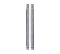 2 Pezzi Guide per Mattarello Righelli per Pasticceria Listelli Misuratori Barre Livellatrici in Acrilico Liscio Adatto per Biscotti E Pasta Sfoglia, 5mm