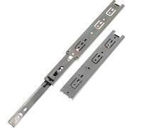 2 Pezzi Guide Scorrevoli per Cassetti, Binari Silenziosi 10 Pollici | Acciaio Laminato a Freddo, Anti Inceppamento e Blocco Automatico, per Mobili e Archivi Domestici