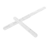 2 Pezzi Guide Scorrevoli per Cassetto Bianco in ABS | Ricambio per Montaggio Inferiore, Uso Semplice, Parti per Mobili, Finitura Bianca, Struttura Solida