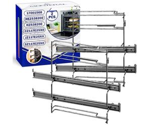 2 Pezzi Guide Telescopiche Forno 2 Livelli con Codice Originale 17001568 HEZ538200 HZ538200 per Bosch per Siemens CZ11TE25X0 per Constructa JZ11TE25X0 per Junker - Garanzia di 10 Anni - MONTERAL
