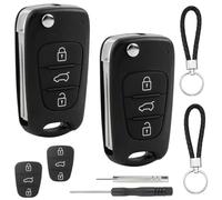 2 Pezzi Guscio Chiave Auto Compatibile con Hyundai i10 i20 i30 ix20 ix35