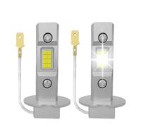 2 pezzi H3 LED lampadina for fari Canbus senza ventola abbaglianti 6000 K bianco camion for auto LED fendinebbia lampada di guida DRL 12 V -24 V(6000K Cold White,H3(24V))