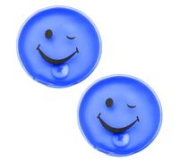 2 Pezzi Hand Warmers, Scaldamani Tascabile Riutilizzabile, Scalda Mani in PVC per Giornate Fredde, Escursionismo, Serate all’aperto in Autunno e Inverno (SMILE BLU)