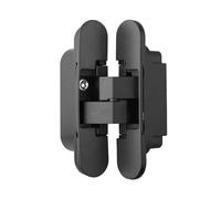 2 pezzi Hardware in acciaio inossidabile Anello invisibile Croce Cerniera for porta Forniture for mobili Accessori for finestre Cerniere nascoste(Black)