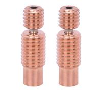 2 Pezzi Heatbreak Bimetallico Heatbreak Bimetallico per E3D V6 HOTEND Blocco Riscaldante per Prusa I3 MK3 Break 1.75MM (Filettato)