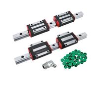 2 pezzi HGR15 HGR20 guida lineare quadrata 200 mm-1500 mm + 4 HGH15CA HGW15CC HGH20CA HGW20CC for incisione su router CNC(2 HGR15 4 HGW15CC,900mm)