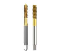 2 pezzi HSS-E TiN rivestito metrico fine senza scanalature maschi for estrusione macchina filettata maschio M3 M4 M5 M6 M8 M10 M12(M6.0x1.0)