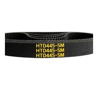 2 pezzi HTD 5M Cinghia dentata C=435/440/445/450 larghezza10/15/20/25mm HTD5M Cinghia sincrona 435-5M 440-5M 445-5M 450-5M(HTD450-5M,2PCS_20MM)
