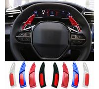 2 Pezzi I Volanti per Auto da estendono Il pomello del Cambio in Alluminio, per Peugeot 208 308 508 Allure PSE 2008 3008 5008 SW GT Line R Hybrid Pomelli Leva Cambio Accessori, B/Black