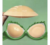 2 pezzi Imbottiture autoadesive spesse da 4 cm in madreperla per reggiseno e costume da bagno, per seno piatto per aumentare il volume del seno Poliestere