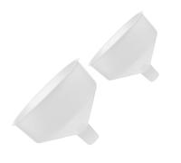 2 Pezzi Imbuto da Cucina in Plastica Bianco, Bocca Larga 4,5 CM | Versamento Ampio e Sprechi, per Conserve, Bottiglie e Barattoli, Superficie Liscia, Uso Domestico