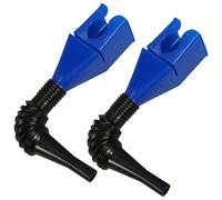 2 Pezzi Imbuto Flessibile per Auto Tubo e Morsetto, Plastica Blu | Pieghevole e Portatile, Facile da Pulire, Uso Regolabile, per Olio Motore e Radiatori