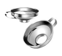 2 Pezzi Imbuto in Acciaio Inox con Manico per Marmellata, Fagioli e Olio da Cucina