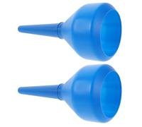 2 Pezzi Imbuto per Carburante Blu con Filtro Integrato, Bocca Larga | Plastico Leggero, Compatto e Facile da Riporre, per Gasolio e Serbatoio, Officina e Viaggio