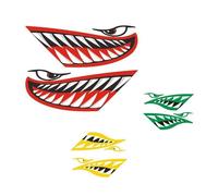 2 Pezzi Impermeabile Bocca Occhi Divertente Decalcomania Kayak Canoe Pesca Barca