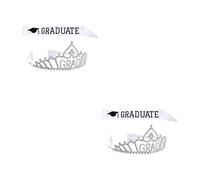 2 pezzi in 1 Set Cintura di galateo di laurea e lega Set di corone di cristallo