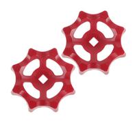 2 Pezzi in ABS per Valvola Esterna, Maniglia Rotonda Ricambio Rosso | Presa Sicura, per Rubinetti Esterni e Bocchette D'acqua, Riparazioni Domestiche e Cantiere