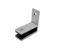 2 pezzi in acciaio inossidabile 304 pressofuso 90-180 gradi morsetto for vetro clip senza trapano for corrimano ringhiera piscina recinzione giunto(Mirror 90Degs Double)