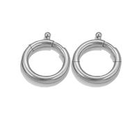 2 pezzi in acciaio inossidabile con chiusura a moschettone rotonda chic per collana, braccialetto, gancio, collana, forniture per la creazione di gioielli fai da te-SE-2PCS