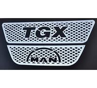 2 pezzi in acciaio inox cromato anteriore griglia decorazione per camion MAN TGX Euro 5