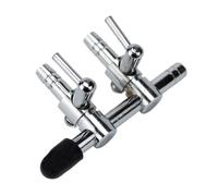 2 pezzi in acciaio inox for acquario, pompa, tubo di flusso d'aria, valvola di controllo, accessori for pompa, acquario(T type 2 way)
