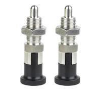 2 pezzi in acciaio inox pistone perno strumento cassetta degli attrezzi cassetta degli attrezzi di bloccaggio a mano molla retrattile auto indicizzazione manopola sgancio rapido tirare anello pin