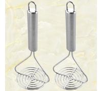 2 pezzi in acciaio inox schiacciapatate manuale fango strumento ispessimento