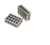 2 pezzi in acciaio temprato 1-2-3 quot;Blocchi 0.0001" Precision Matched Machinist 123 Fresatrice 23 fori 25-50-75mm calibro di blocco,Prodotti di precisione(1-2-3 inch)