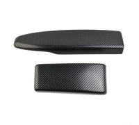 2 pezzi in fibra di carbonio auto bracciolo centrale pannello pannello bracciolo console centrale assetto assetti coperture per C W204 E W212