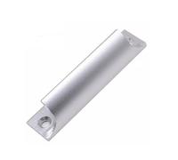2 pezzi in lega di alluminio porta scorrevole maniglia for finestra armadio guardaroba push-pull porta tira 90x20mm manopola for mobili ferramenta for la casa(Silver)