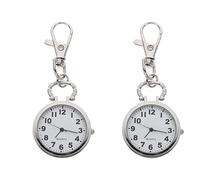 2 Pezzi In Lega Di Zinco Orologio Digitale Per Le Donne Orologi Per Uomo Digitale Appeso Risvolto Orologio Da Infermiera Mens Watch Orologi Da Tasca Per Uomo Piccolo Orologio Da