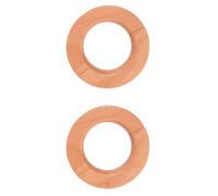 2 pezzi in legno magnetica Holdbacks Crassata di creativa fibbie