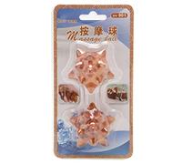 2 pezzi in legno massaggio a mano palline di massaggio appuntito terapia di acupressione rilassante Rilievo muscolare di palma per gli impiegati anziani Operatori di legno