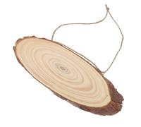 2 Pezzi in Legno Ovale da Appendere per Porta, Decorazione | Legno Non Finito, Facile da Dipingere e Scrivere, per Insegna Scenica, Cordino Incluso