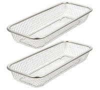 2 pezzi in metallo lavastoviglie cestino lavastoviglie porta da posate per