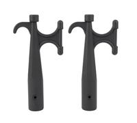 2 pezzi in nylon gancio attacco gancio nero gancio di attacco mobile per la cornice per ormeggiare kayak yacht