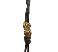 2 pezzi in ottone horror bocca denti EDC perline gioielli fai da te, strumenti fai da te all'aperto perline paracord perline retrò rame ciondolo cordino vestiti cerniera accessori tessuti, ottone rame